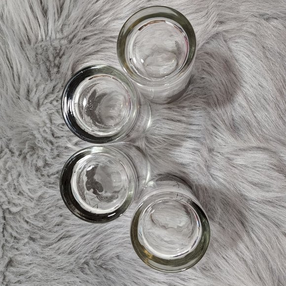 1960's Mid Century Modern Glassware Silver Foliage Highball Tumblers - Picture 3 of 10